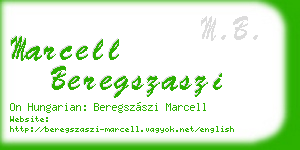 marcell beregszaszi business card